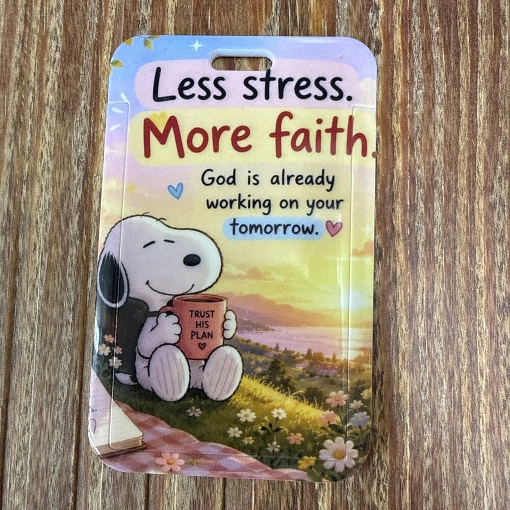 Snoopy Badge ID Holder